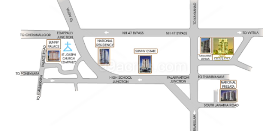 3 BHK Flat for Sale in National Excellency Palarivattom